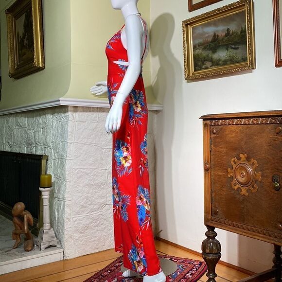 Forever 21 Tropical Print Cutout Jumpsuit - Picture 6 of 12